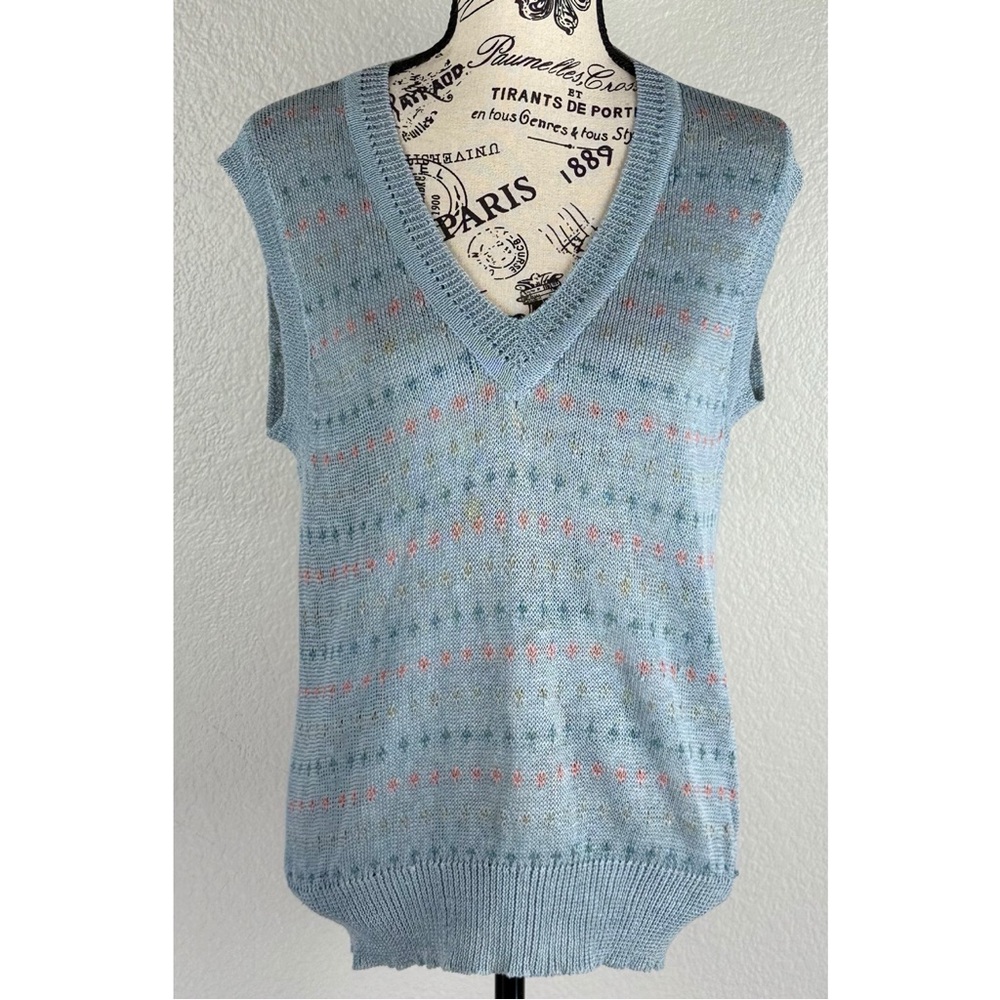 Paul Stuart Vintage Men's 100% Linen Sweater Vest, size Medium
